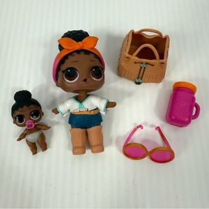 LOL Surprise Doll Foxy and Lil Foxy from Retro Club Series 3 w/ Sunglasses MGA